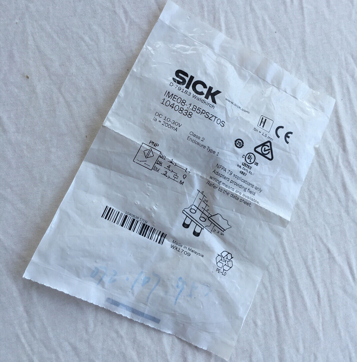 SICK Proximity Switch Sensor IME08-1B5PSZT0S Fast - SICK