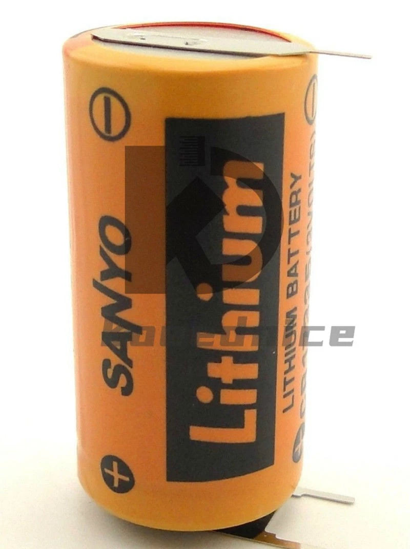 2pcs CR17335 3V PLC Battery 3P tabs to Repair Saab Cell Pin Type +2P-1P