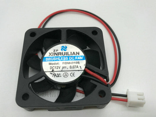 new 1 PCS XINRUILIAN Fan RDM4010S DC 12V 0.07A 4010 40*10MM 2 Pin - XINRUILIAN