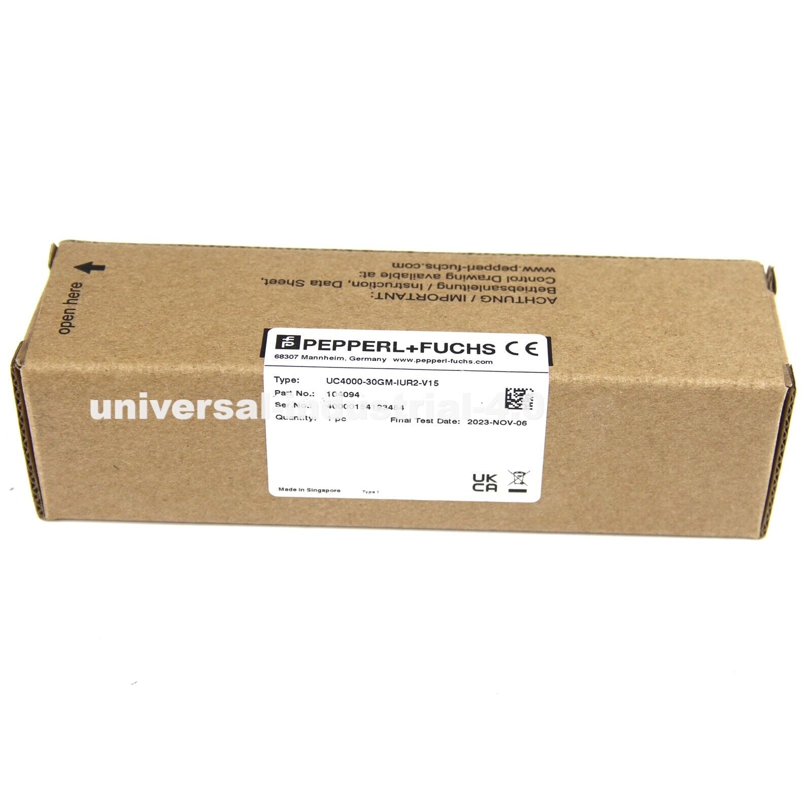 PEPPERL + FUCHS UC4000 30GM IUR2 V15 Ultrasonic Sensor - PEPPERL + FUCHS