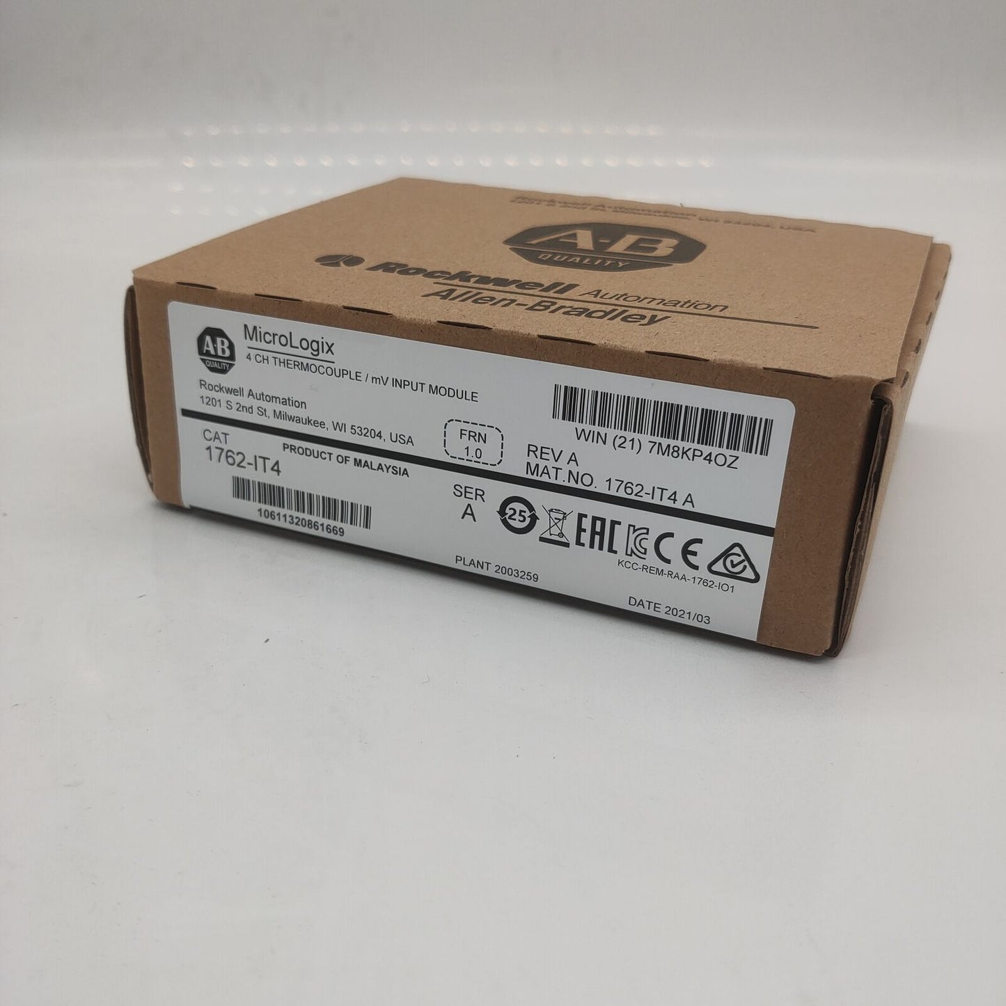 Allen Bradley 1762-IT4 SER A MicroLogix Themocouple/mV Module - ALLEN BRADLEY