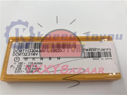 10PCS/box Mitsubishi DCMT11T304-MV UE6020 DCMT32.51MV FREE SHIPPING