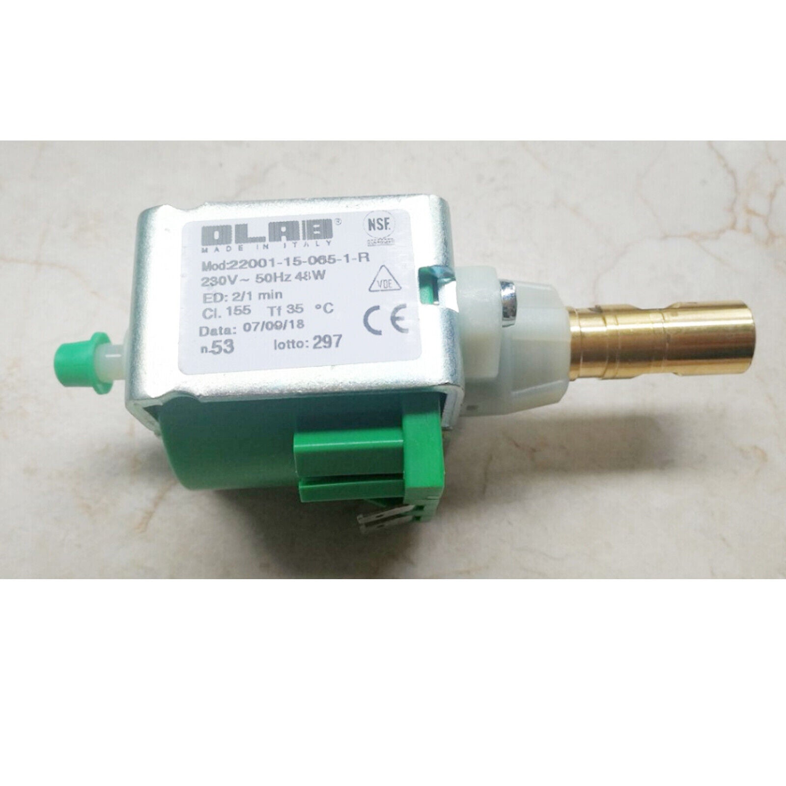 For OLAB solenoid valve booster pump 22001-15-065-1-R Coffee machine accessories - OLAB