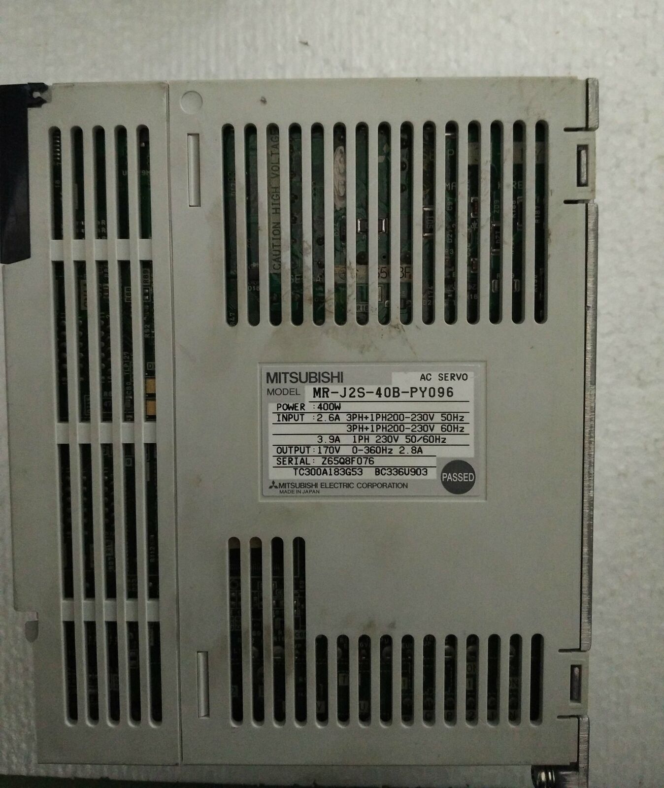 used ONE Mitsubishi servo drive mr-j2s-40b-py096 in good condition - MITSUBISHI