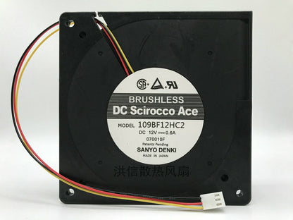 SANYO 109BF12HC2 12V 0.6A12032 12CM turbo blower cooling fan