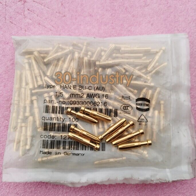 100pcs/pack NEW HAN E BU-C (AU) Connector Female 1.5mm² 16A 09330006216 - KOEED