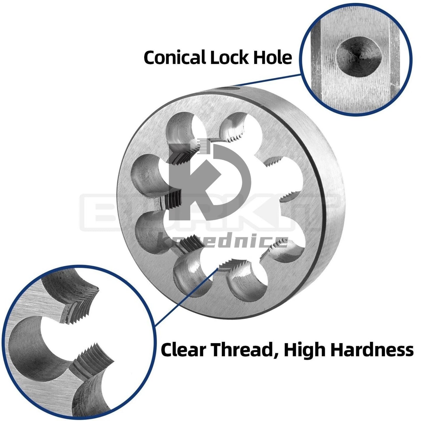 M42 X 1 Thread Die Right Hand, M42x1.0 Metric Round Threading Die