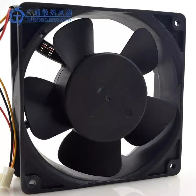 ADDA AQ1224MB-F52 DC24V 0.23A 12CM IP55 3-Pin Waterproof Cooling Fan