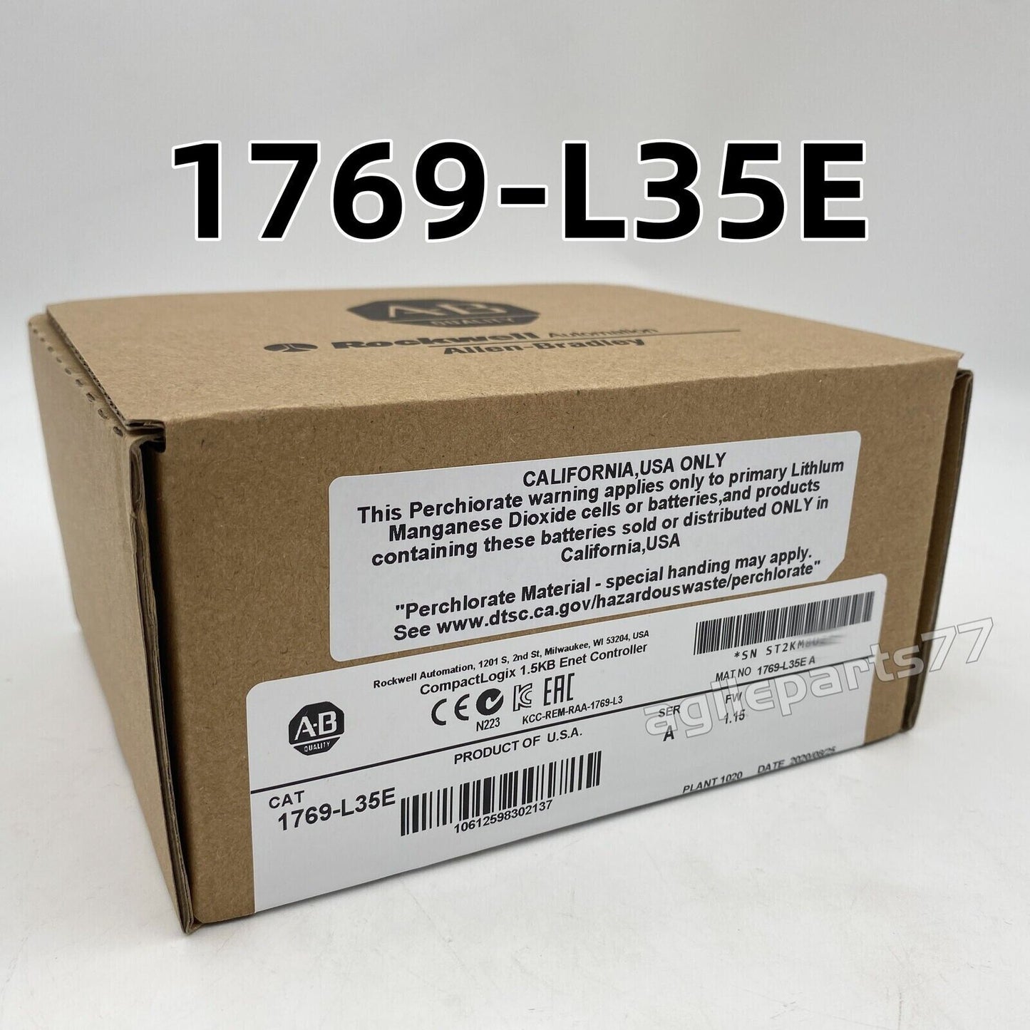 AB 1769-L35E SER A CompactLogix EtherNet Processor 2023 New Factory Sealed - COMPACTLOGIX