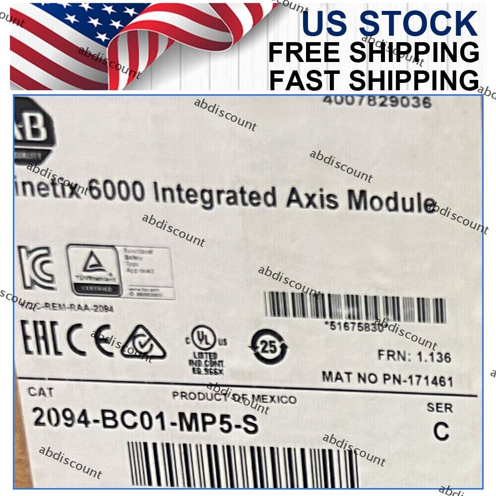 ALLEN-BRADLEY SERVO DRIVE KINETIX 6000 MP5S 2094BC01MP5S New Model - ALLEN-BRADLEY