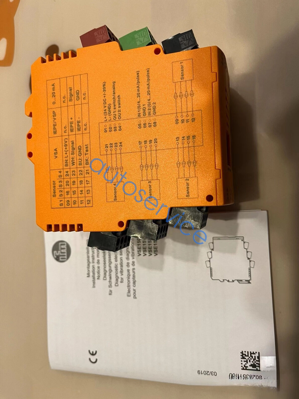 new  &   VSE150  IFM 4-way vibration analysis module By  or