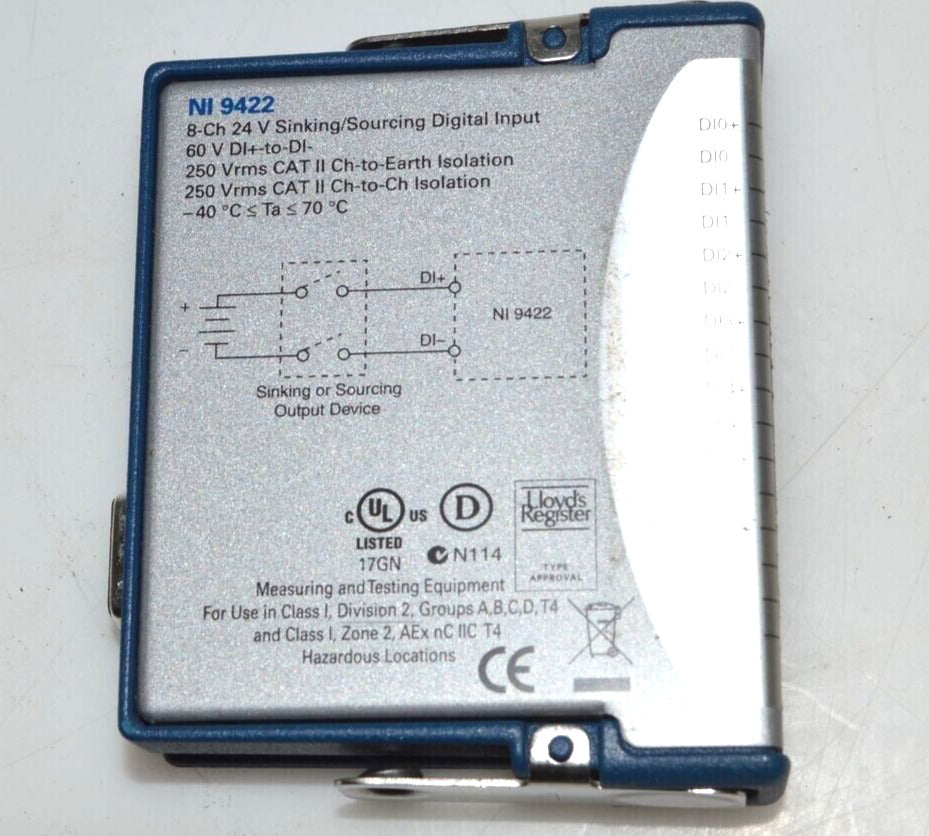 National Instruments NI-9422 8-Channel Digital Input Module - Used - NATIONAL INSTRUMENTS