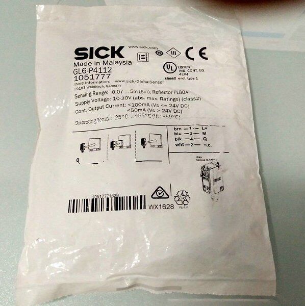 ONE SICK Photoelectric Switch Sensor 1051777 GL6-P4112 Fast - SICK