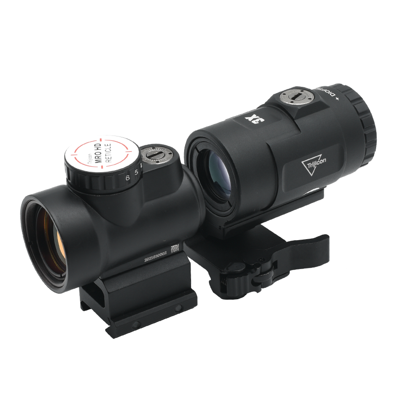 3X MRO HD Magnifier w/ Quick Release Flip to Side Mount - MAG-C Combo