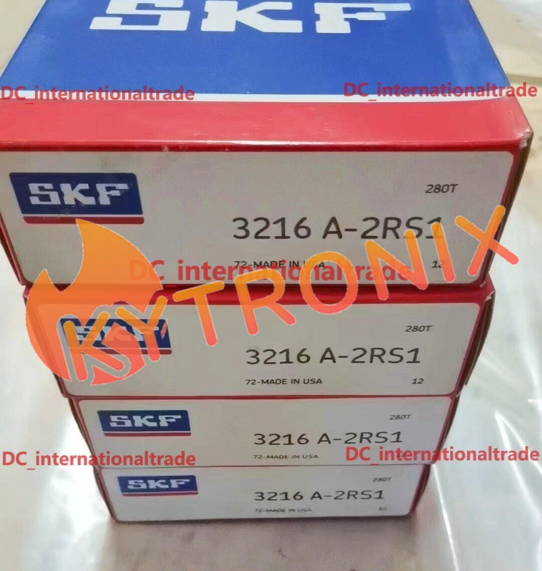 SKF 3216 A-2RS1 double row angular contact ball bearing 1PCS