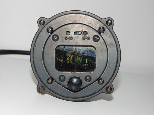 Used Compass KI-12 Indicator Cockpit Aircraft MIG - COMPASS