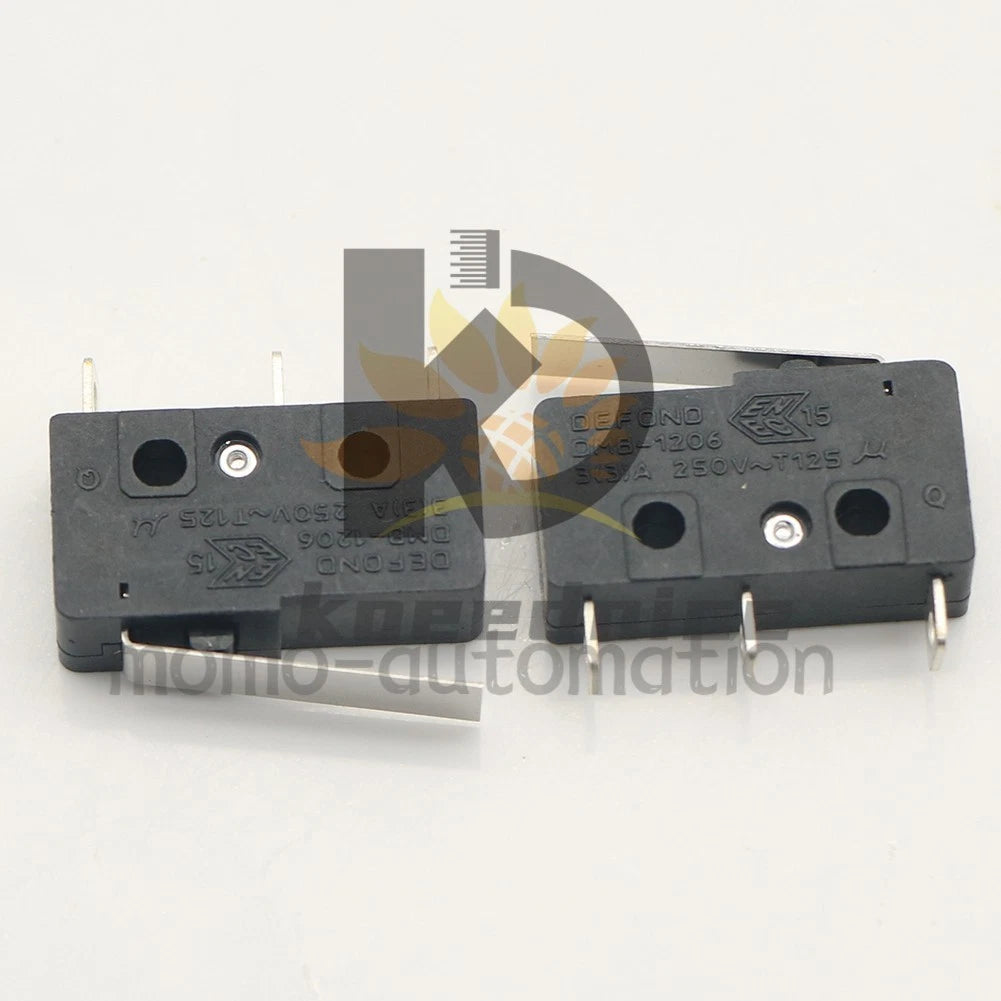 2pc DEFOND DMB-1206 DMB 1206 Micro Switch 3 Pins with Press Lever