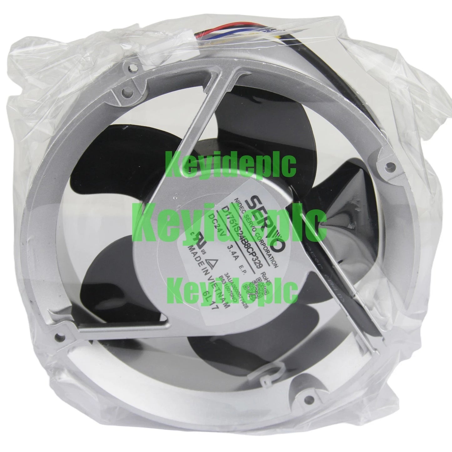 4-wire Inverter Cooling Fan For SERVO D1751S24B8CP329 17251 DC24V 3.4A #ke