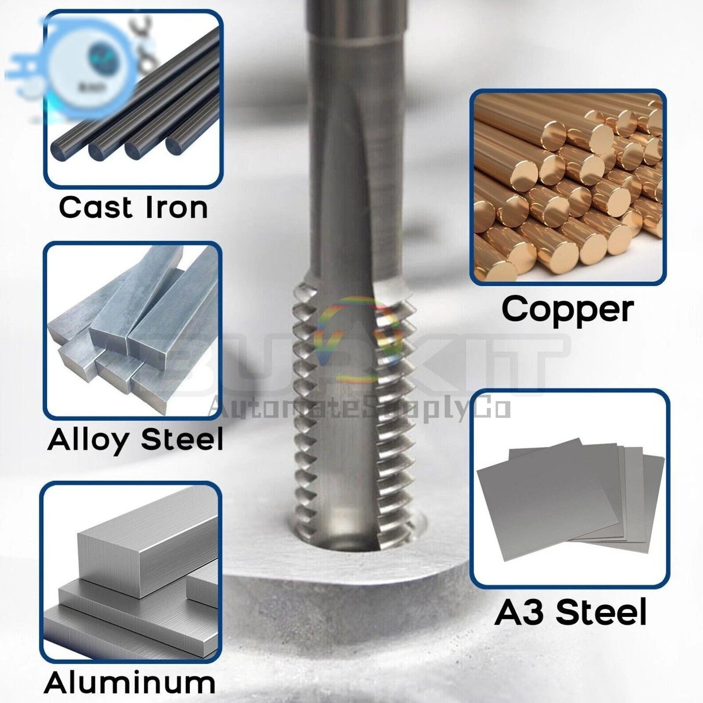 M36 X 2 Thread Tap Right Hand, HSS M36x2.0 Straight Fluted Machine Tap