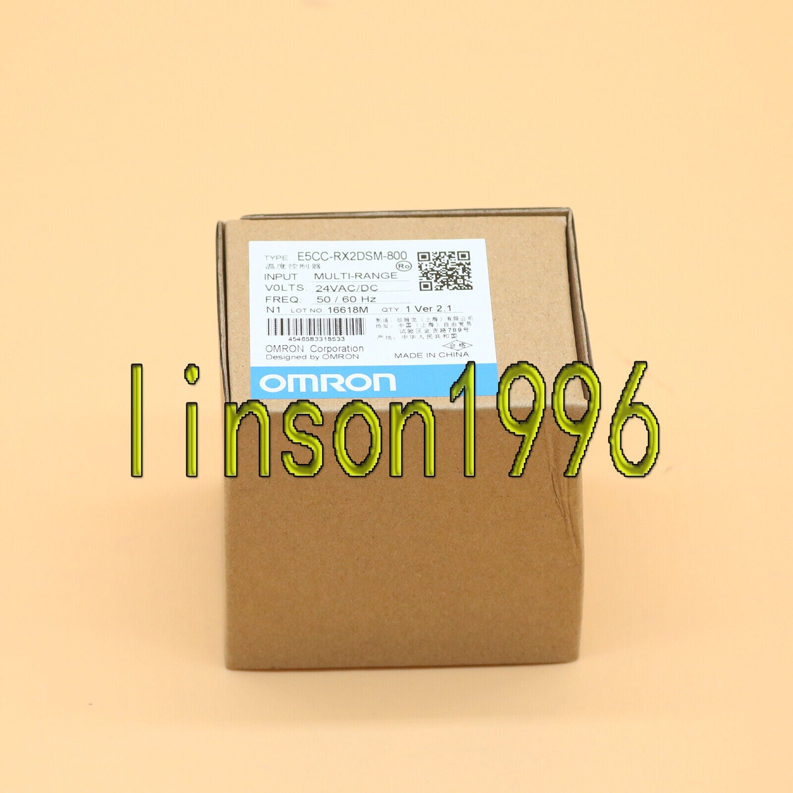 OMRON Temperature Controller E5CC-RX2DSM-800 - OMRON