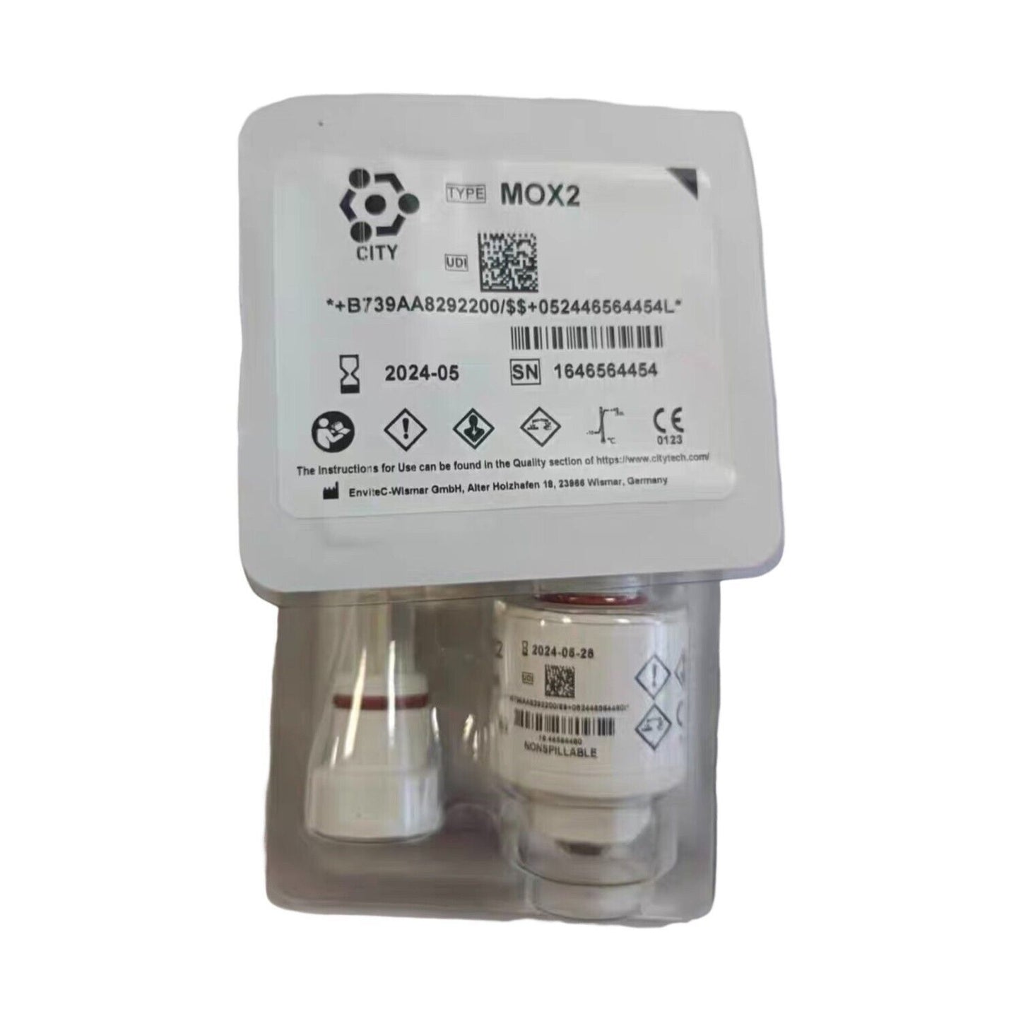 &   UK CITY Oxygen Sensor Detector MOX-2 MOX2 M0X2 MOX-02