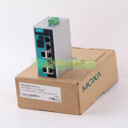 1PCS MOXA EDS-208A-S-SC Industrial Ethernet switch
