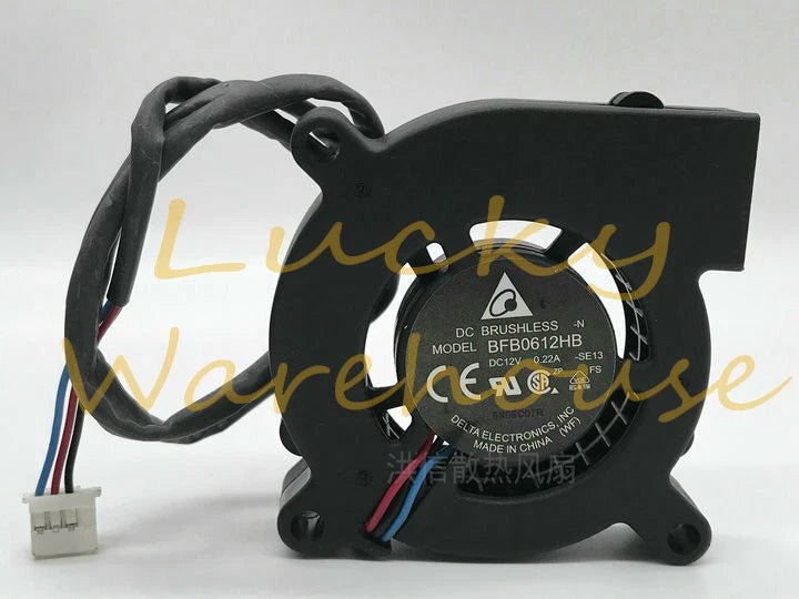Delta BFB0612HB 6015 DC12V 0.22A 6CM 3-wire turbo fan blower