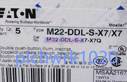 1PCS EATON button head M22-DDL-S-X7/X7
