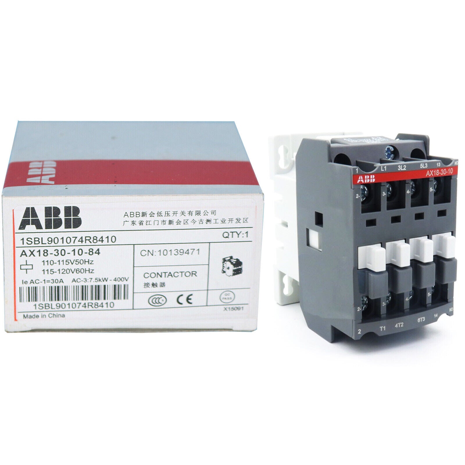 AXB18-30-10-84-AC-Contactor - ABB Industrial Contactors - ABB