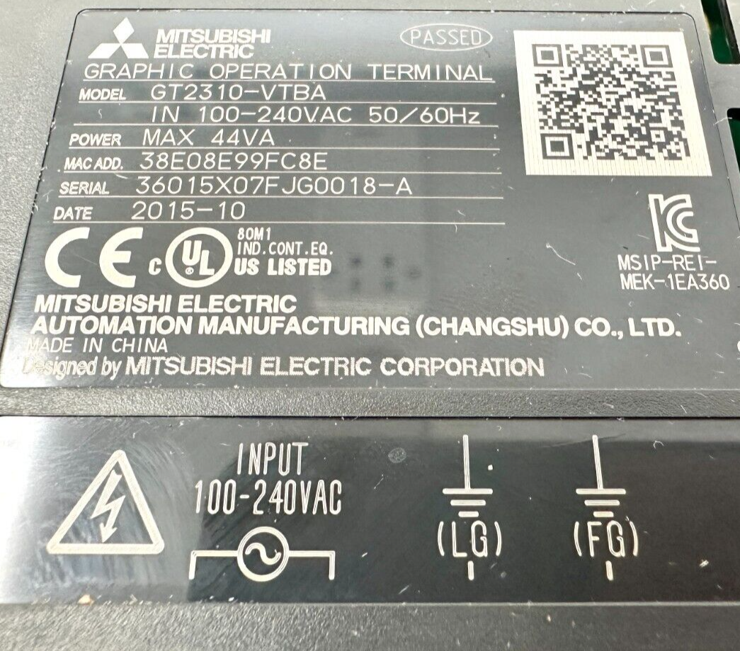 used Mitsubishi GT2310-VTBA HMI - MITSUBISHI