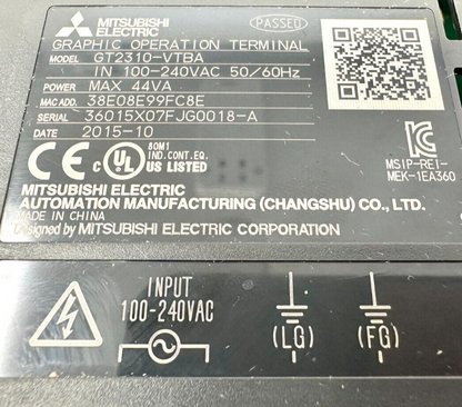 used Mitsubishi GT2310-VTBA HMI - MITSUBISHI
