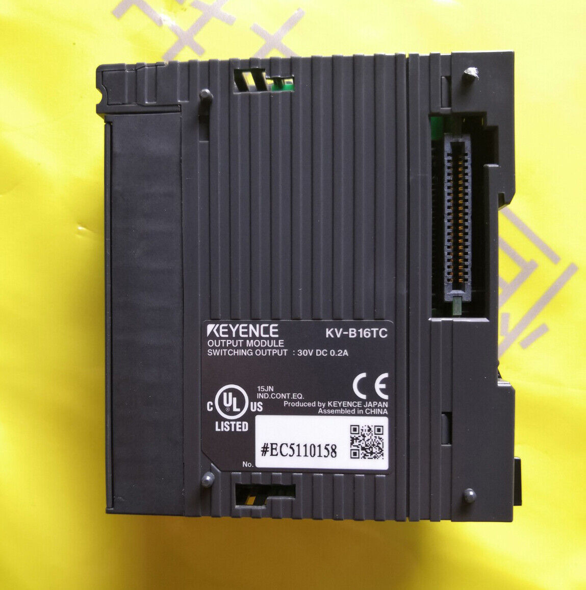 Used Keyence PLC module KV-B16TC tested good condition - KEYENCE