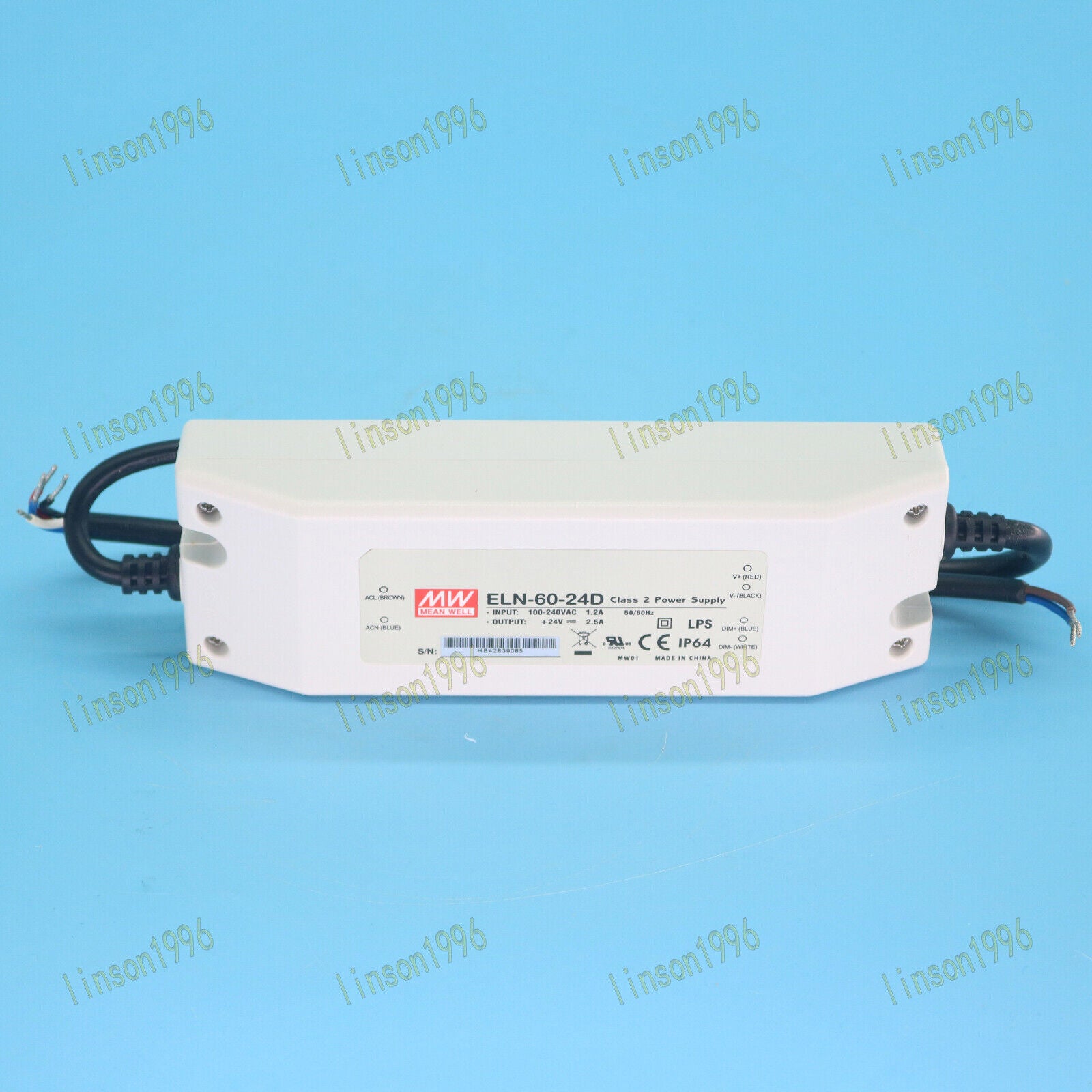 MEAN WELL Switching Power Supply ELN-60-24D 24V 2.5A Fast Delivery - MEAN WELL