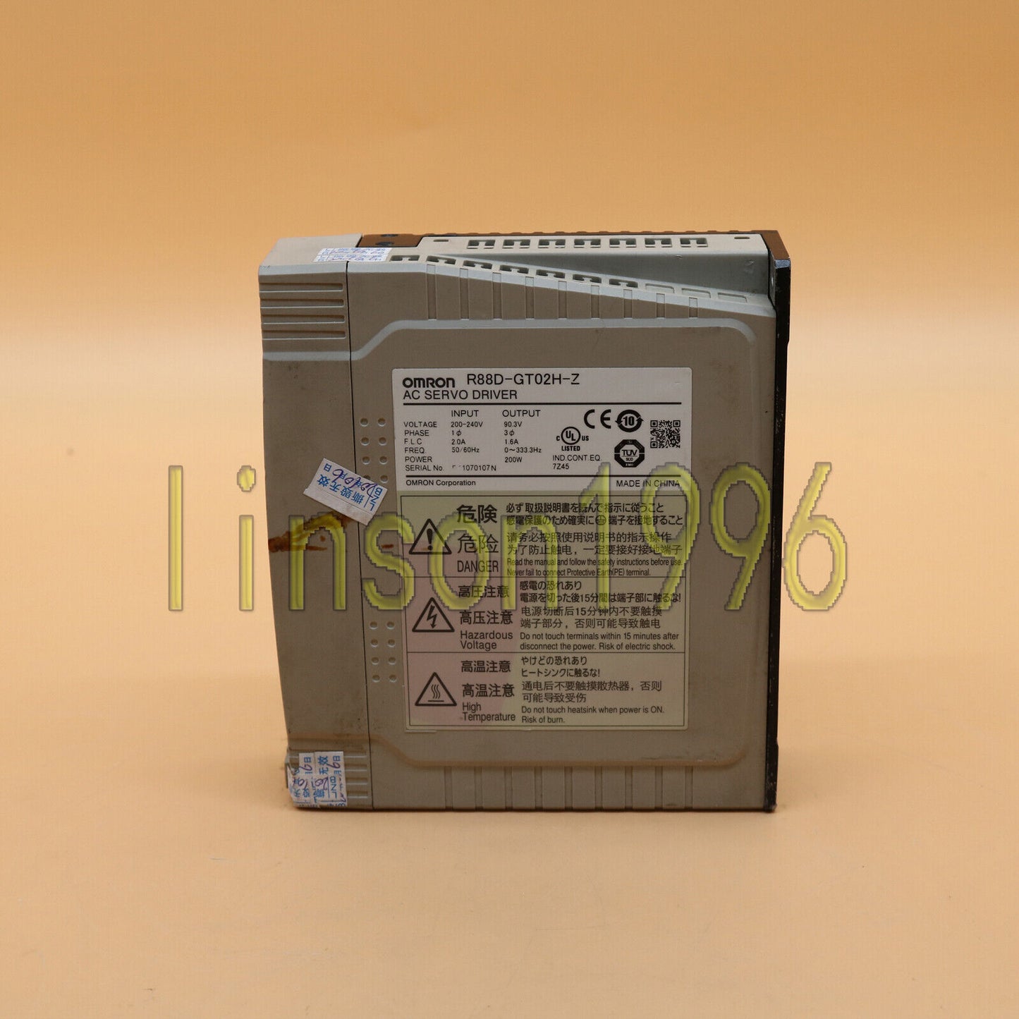 used Omron ONE R88D-GT02H-Z tested good condition - OMRON