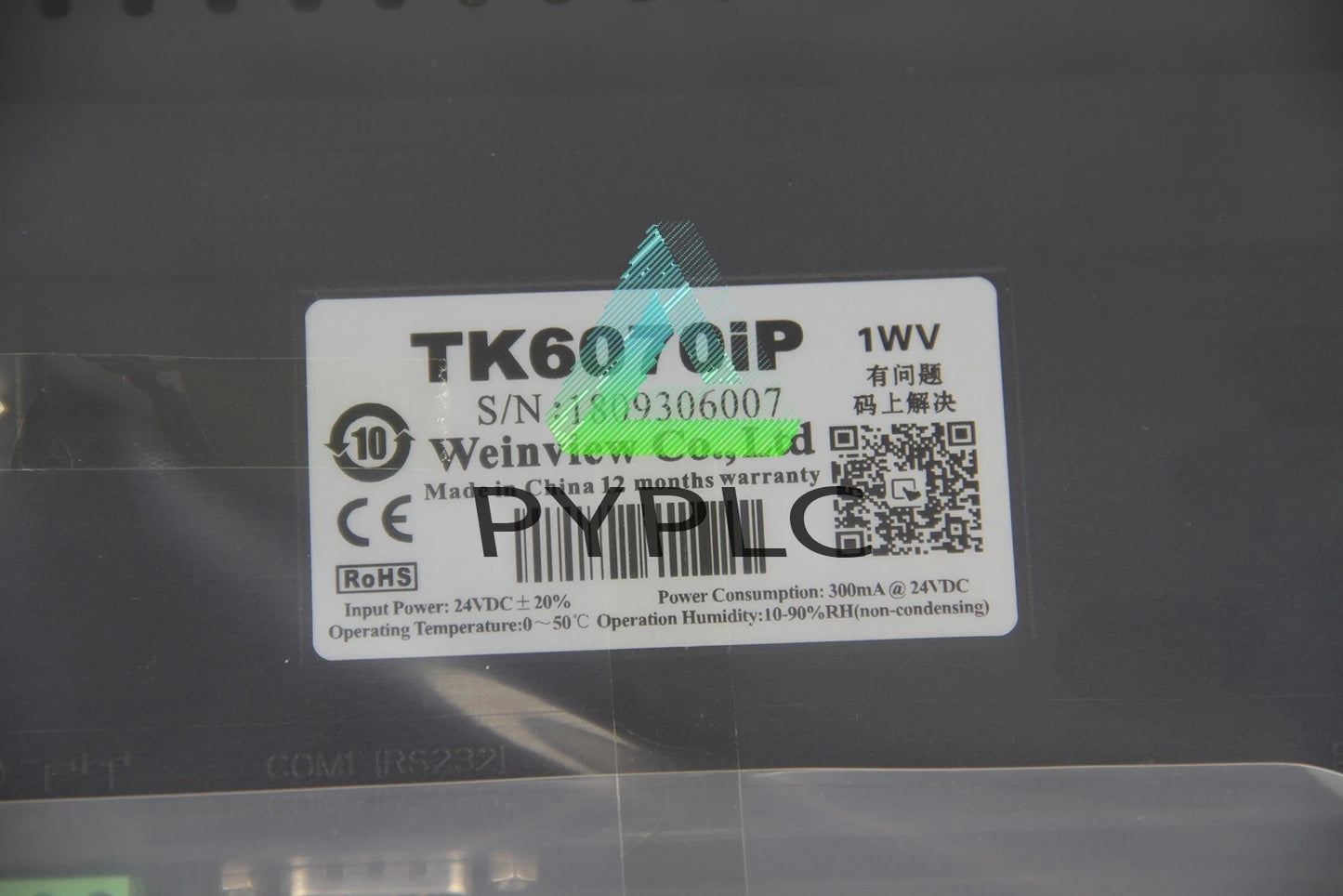 Weintek WEINVIEW TK6070IP 7" Touch Panel Screen Display HMI