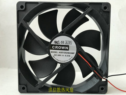 CROWN 12025 AGE12025B24MF DC24V 0.31A industrial computer inverter fan