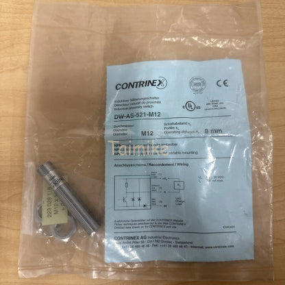 Contrinex DW-AS-521-M12 Inductive Proximity Switch Sensor 8mm Operating Distance
