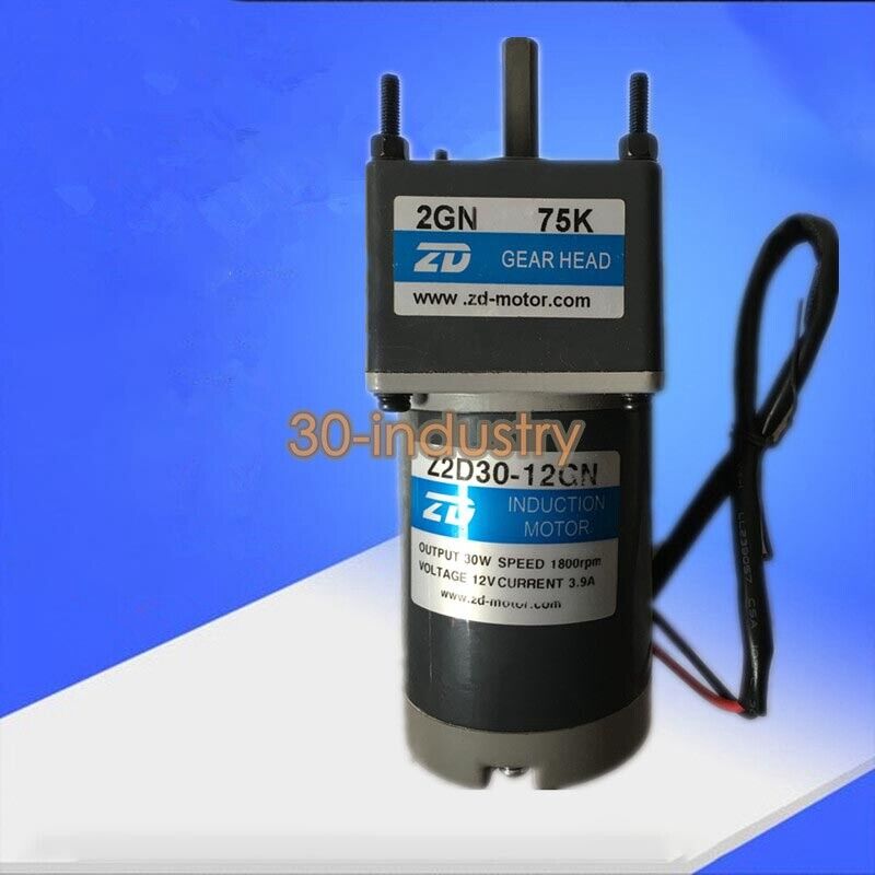 Z2D30-12GN DC Brushed 30W 12V 1800 rpm Reduction Motor - DELTA MOTOR