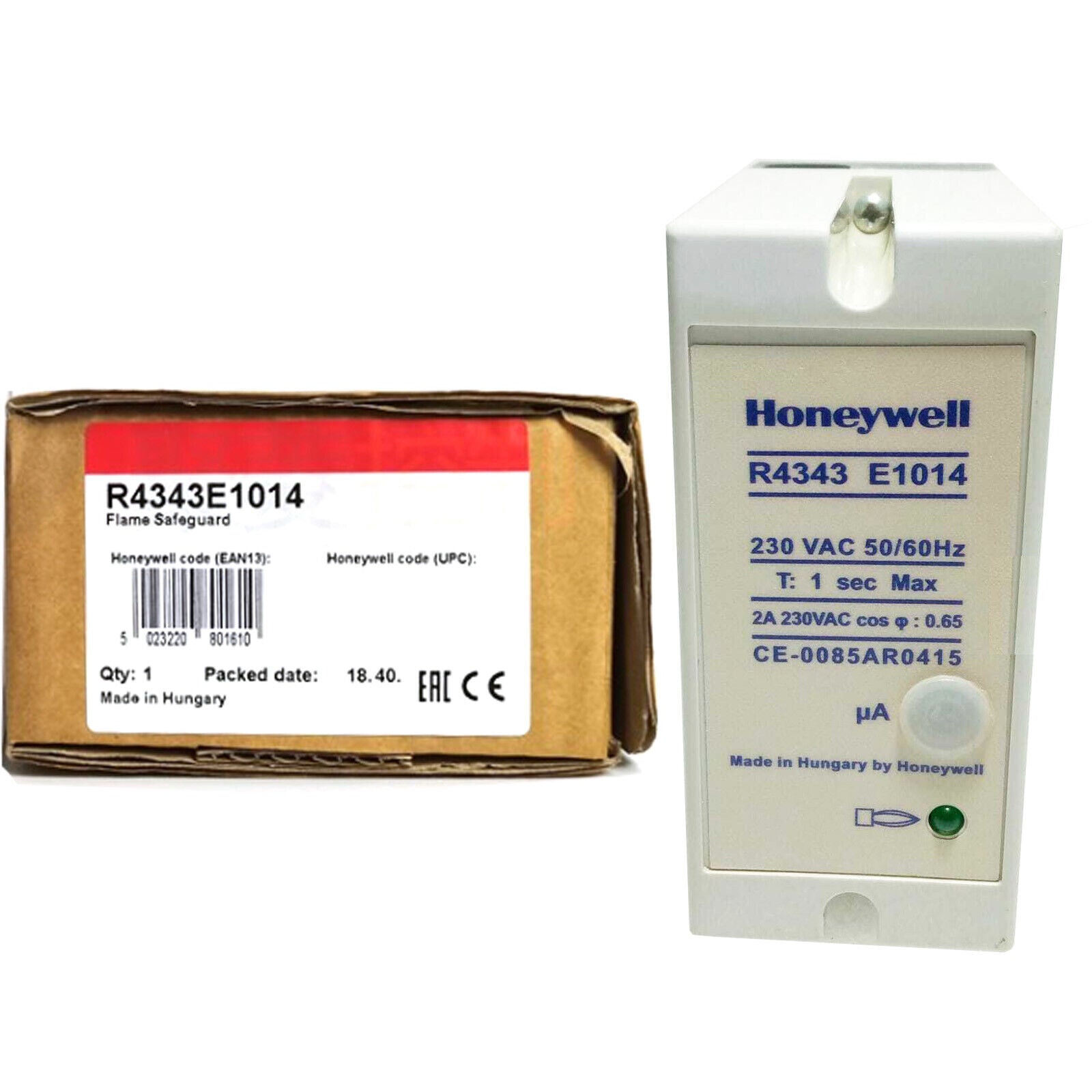 new  HONEYWELL R4343E1014 Relay Flame Detector HONEYWELL