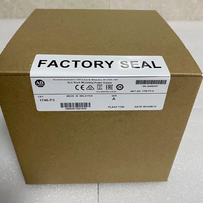 1 PCS New Factory Sealed AB 1746-P3 SER A SLC 500 Power Supply Module 1746P3