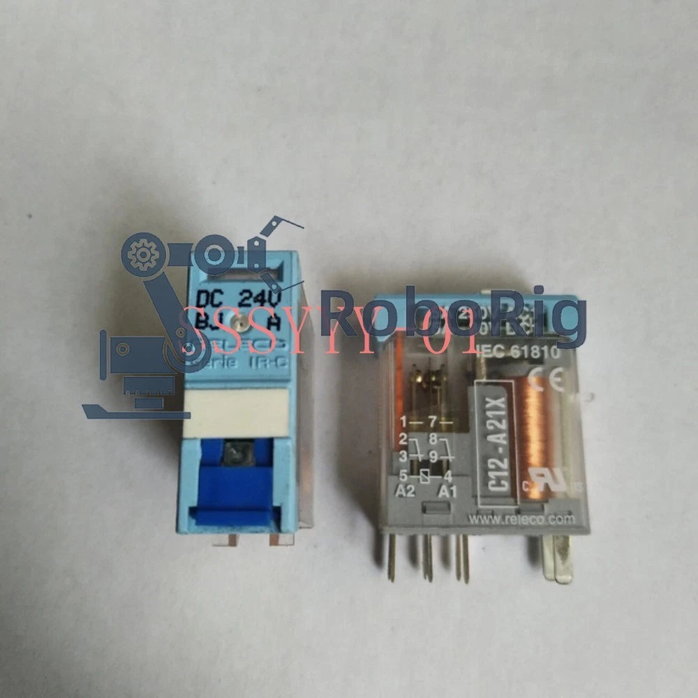 10Pcs/box Releco C12-A21X/DC24V Safety Relay Quality assurance Free shipping