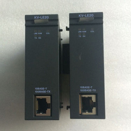 used Keyence KV-LE20 programmable controller module - KEYENCE