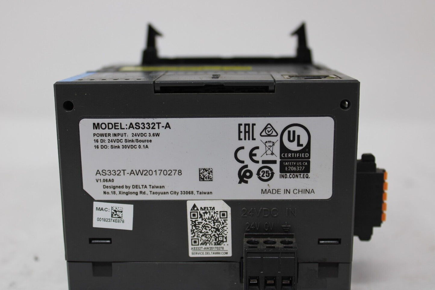 used Delta AS332T-A PLC Module - DELTA