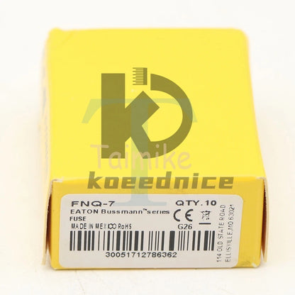 Bussmann FNQ-7 ( FNQ 7) 7Amp Time-delay Supplemental Fuses 500Vac.