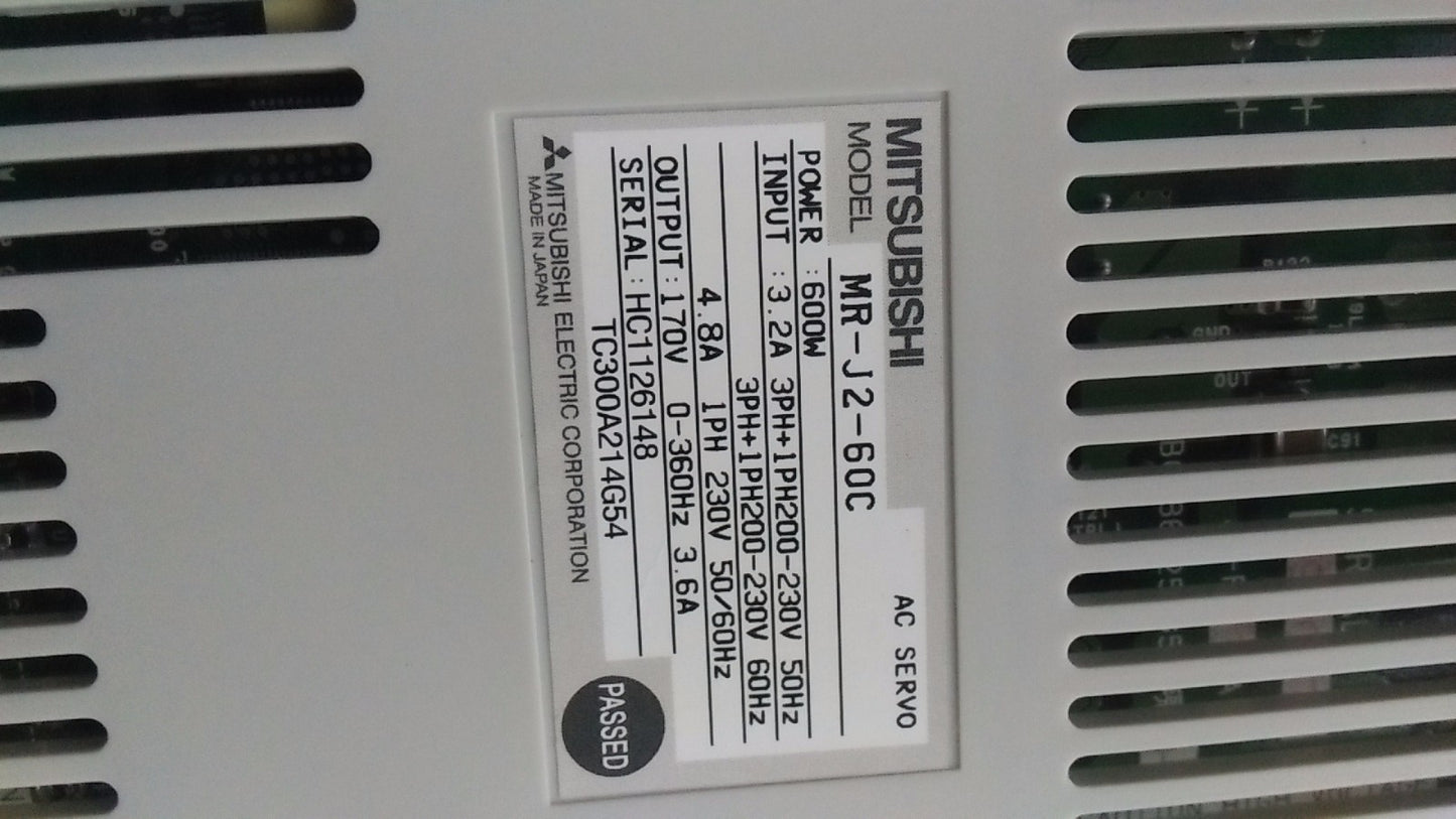1PC MITSUBISHI AC SERVO DRIVER MR-J2-60C MRJ260C