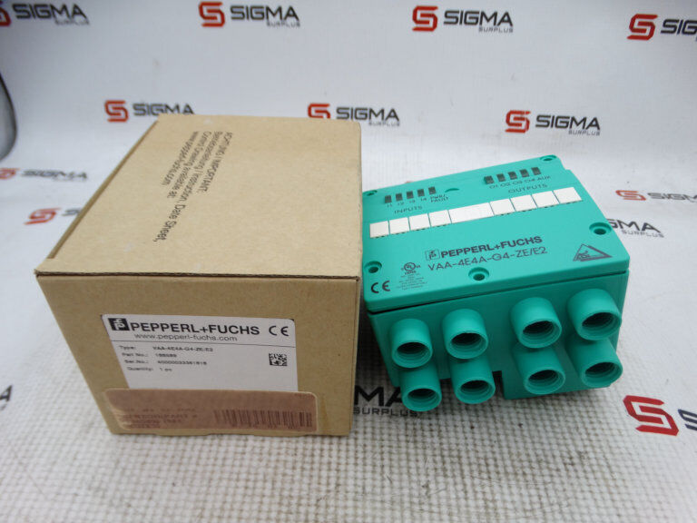 PEPPERL & FUCHS VAA-4EA-G4-ZE/E2 PLC MODULE | High-Reliability Industrial Automation Component | [VAA-4EA-G4-ZE/E2] | [24VDC] | [100kg Load Capacity] | [Industrial Ethernet, Modbus] | [4+4 Input/Output Terminal] | [Energy-Efficient Design] - PEPPERL & FUC