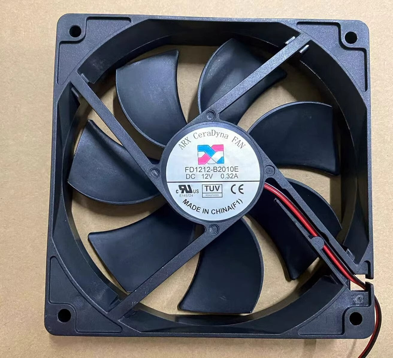 ARX FD1212-B2010E DC12V 0.32A 2-Wire Silent Cooling Fan