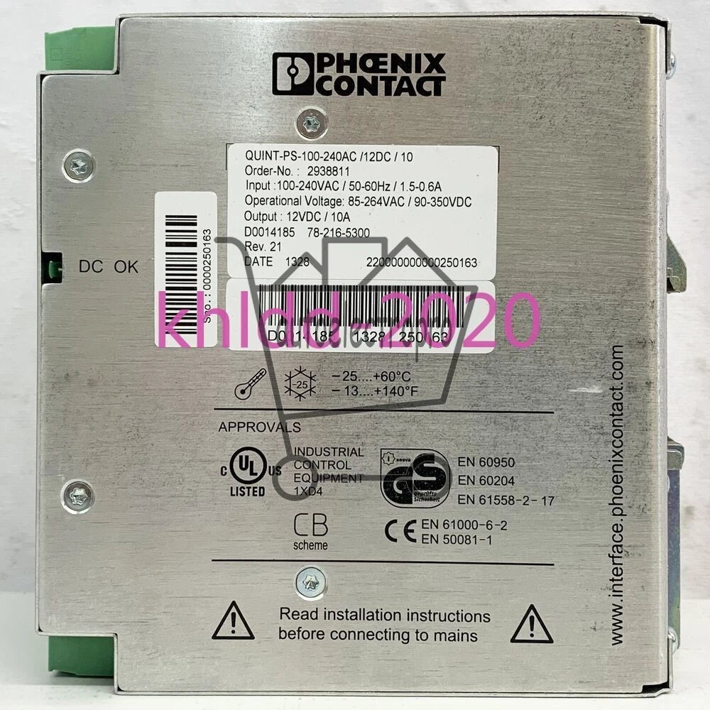 1Pcs Phoenix Contact QUINT-PS-100-240AC/12DC/10 power supply 2938811