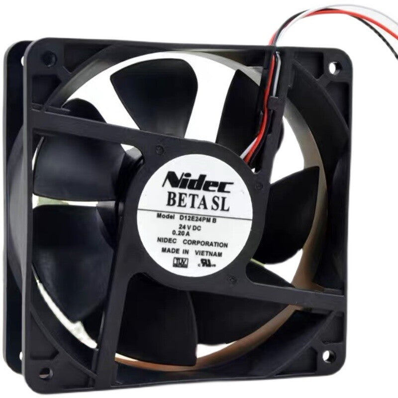 Nidec D12E-24PM B 24V 0.20A 12038 12CM 2-wire inverter cooling fan