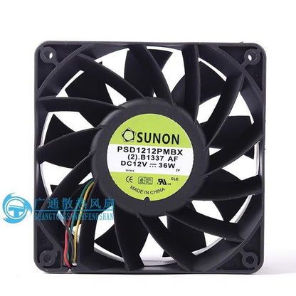 SUNON PSD1212PMBX 12038 DC12V 36W 12CM 4-Wire Inverter Cooling Fan
